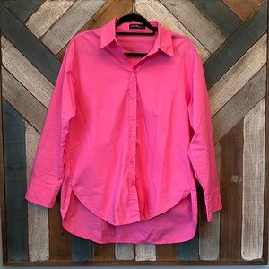 New! Washed but never worn medium hot pink button down by on twelfth